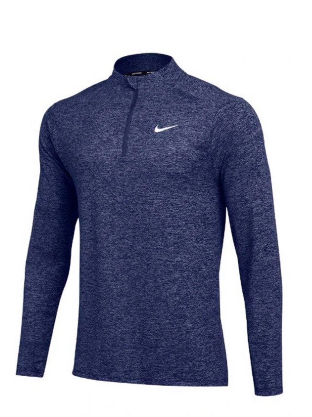 Nike Men's Heathered Navy Quarter-Zip Performance Top